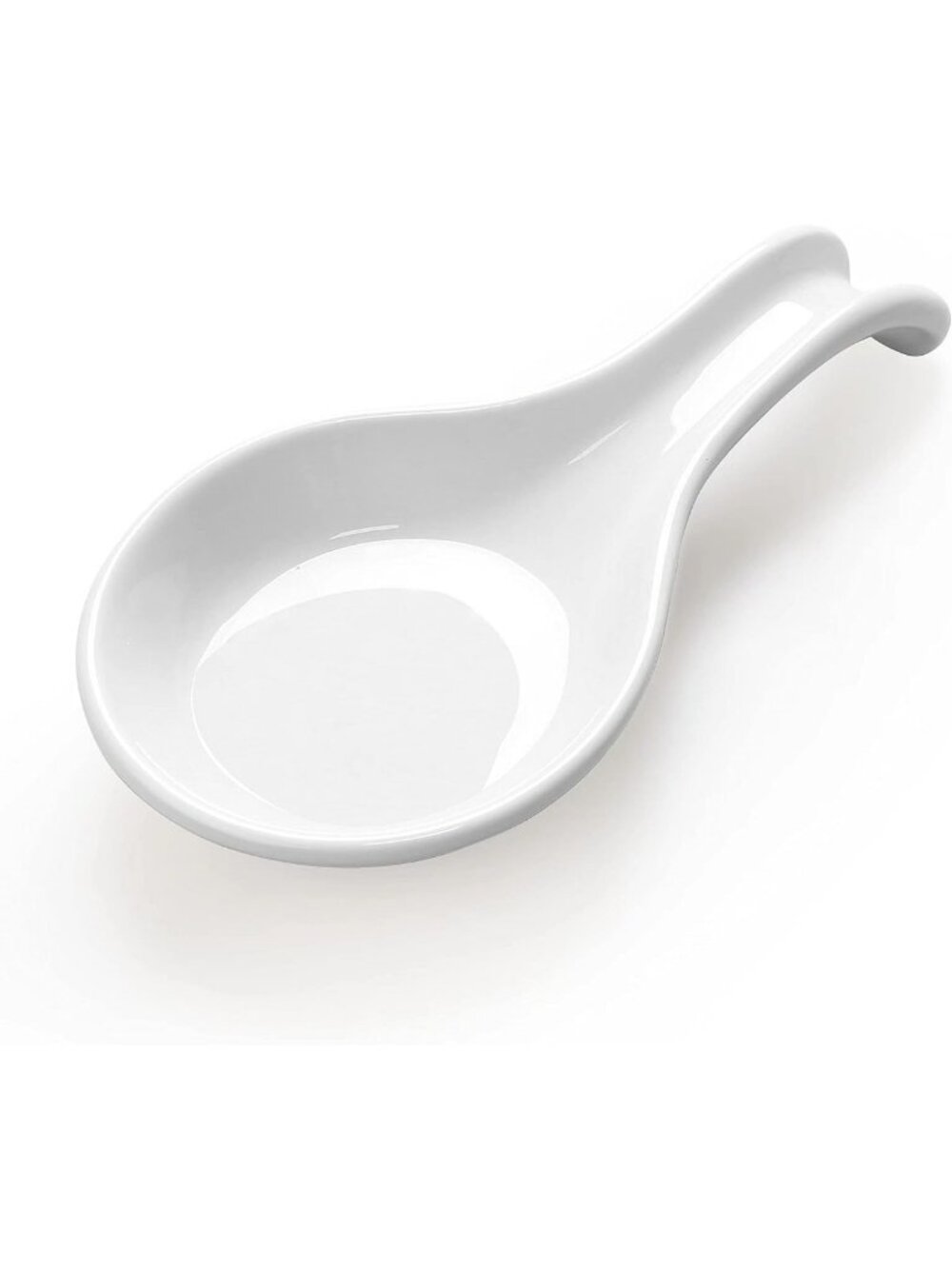 Extra Wide Ceramic Spoon Rest - Heat-Resistant Ladle Holder for Kitchen Utensils